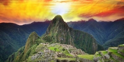 machu picchu sunrise