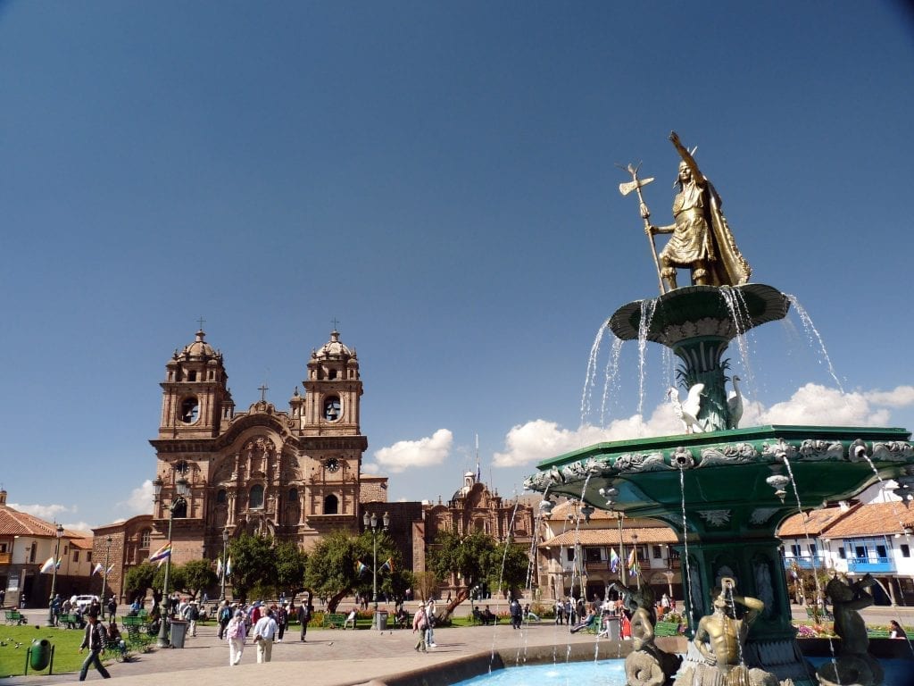Cusco City fountain