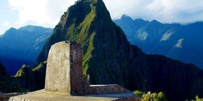 Intihuatana in Machu Picchu, Peru