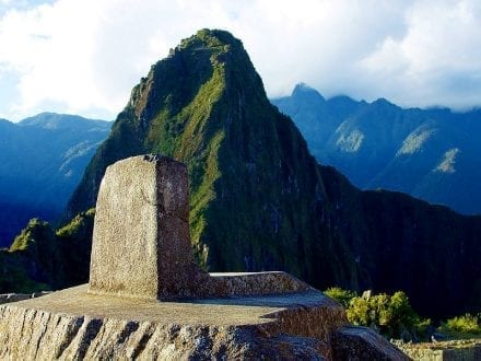 Intihuatana in Machu Picchu, Peru